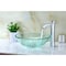 Anzzi Kolokiki Vessel Sink with Pop-Up Drain in Crystal Clear Floral S214 - alternate 9